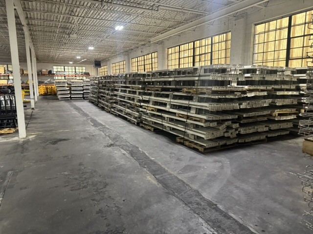 Equipment stored indoors at the NOW Logistics Memphis warehouse